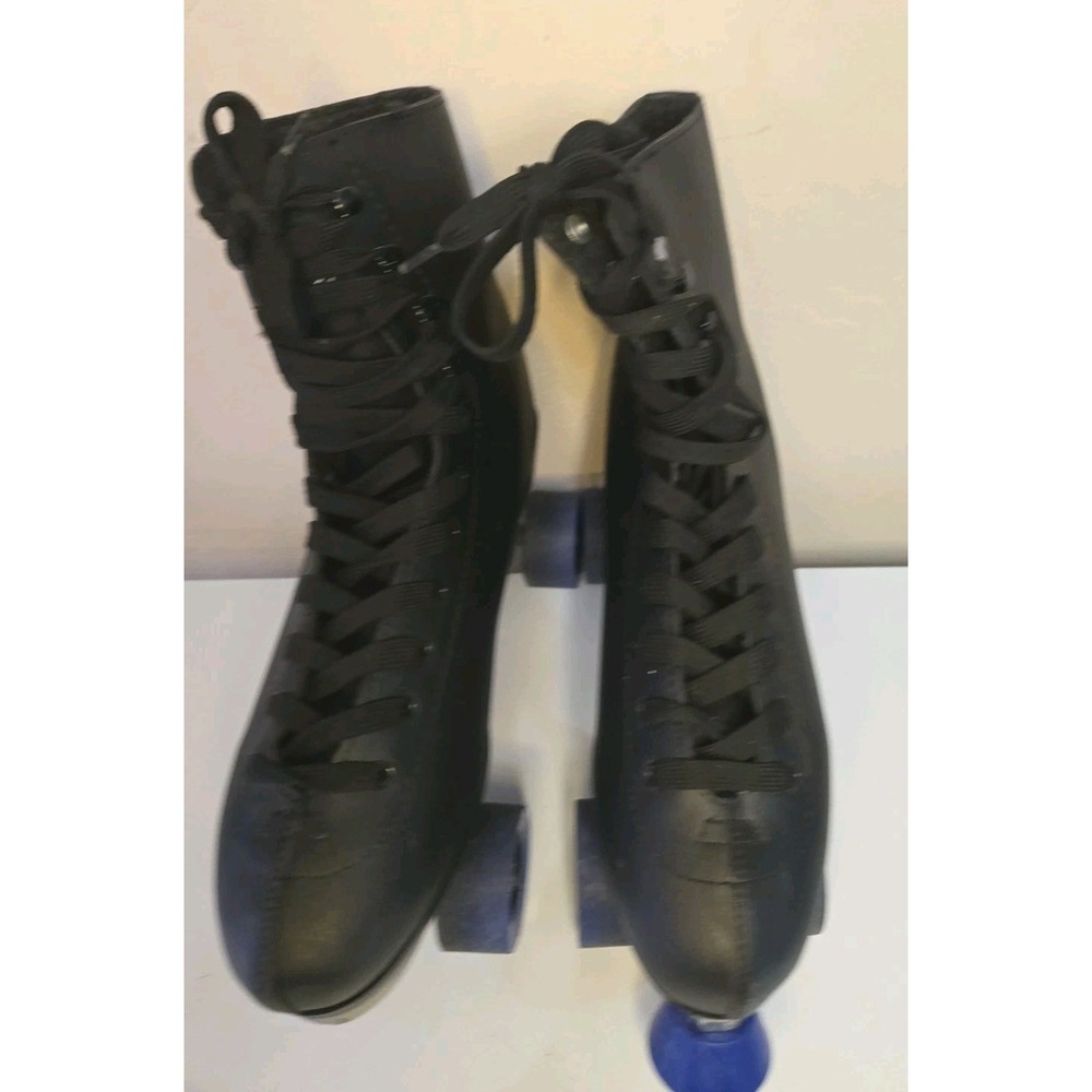Chicago Skates Mens Sz 12 CRS405 Black Classic Rink Quad Roller Skates Aluminum - Picture 3 of 16